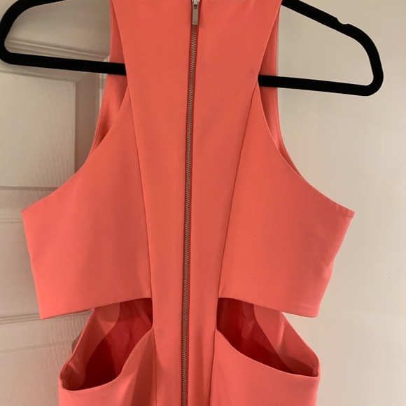 Neon Pink Cut-Out Dress - Picture 4 of 6